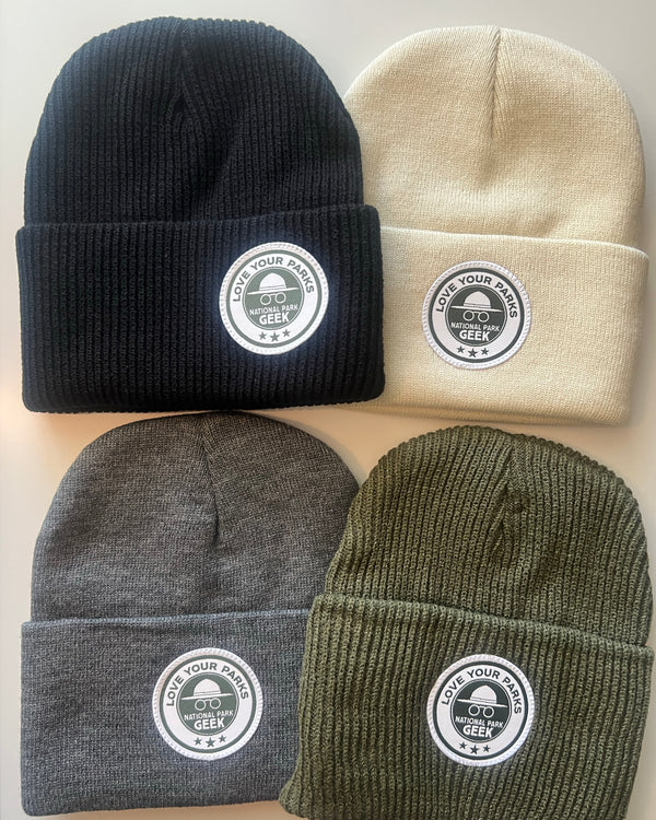 4-Beanie Bundle Cuffed with Patch - National Park Geek