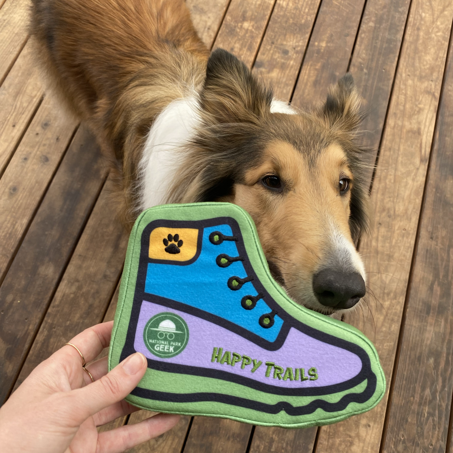 Bark Geek Hiking Boot Dog Toy