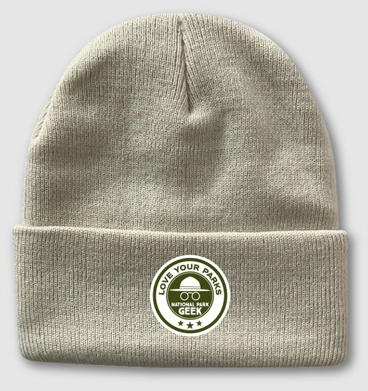 Knit Beanie featuring "Love Your Parks" Patch