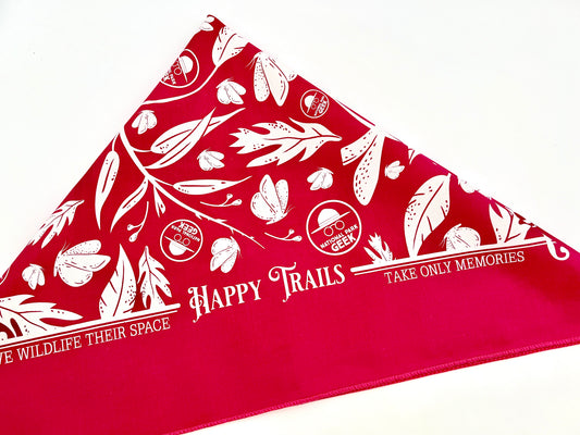 Hot Pink "Leave no Trace" Bandana