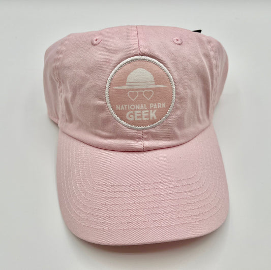 Dad Hat with NPG Logo Patch (Light Pink)