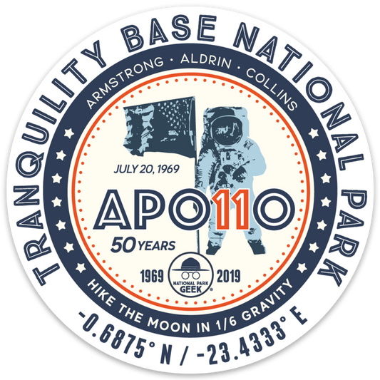 Apollo 11 Tranquility Base Sticker & Button Set