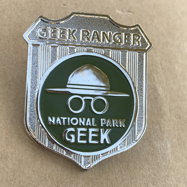 National Park Geek Badge Pin