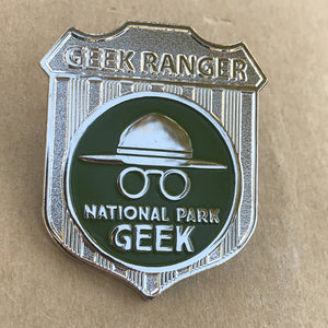 National Park Geek Badge Pin (includes US shipping via USPS only)
