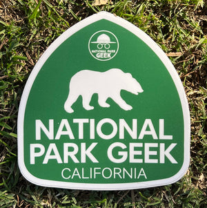 California National Park Geek Sticker (includes US shipping, via USPS only)