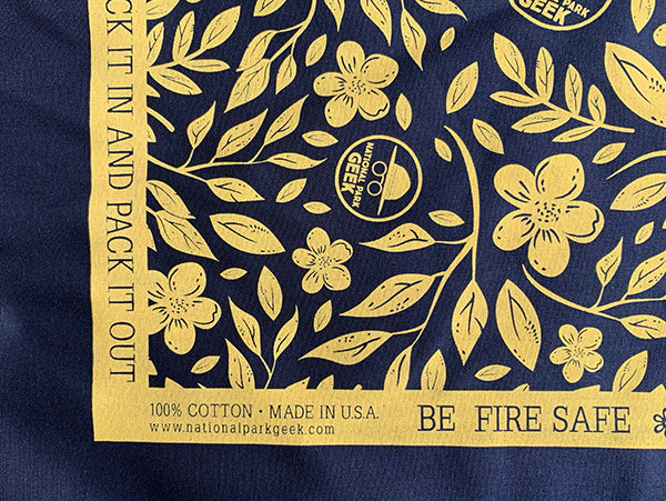 Black & Gold "Enjoy the Moments" Bandana