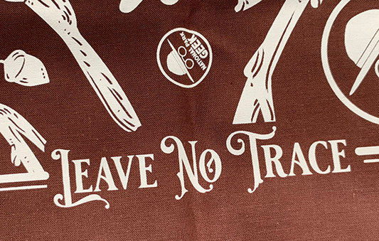 Brown "Leave no Trace" Bandana