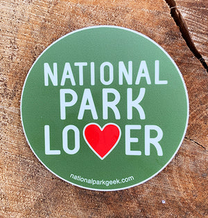 National Park Lover Sticker (includes US shipping, via USPS)