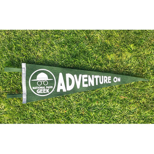 National Park GEEK Pennant (includes US shipping, via USPS only)