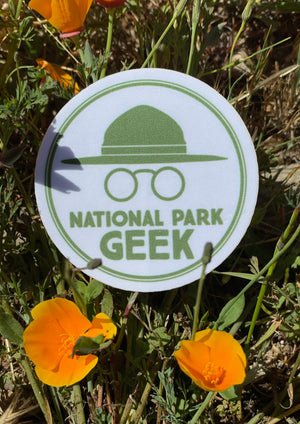 National Park Geek Gear Repair Patch by Noso - white (includes US shipping)