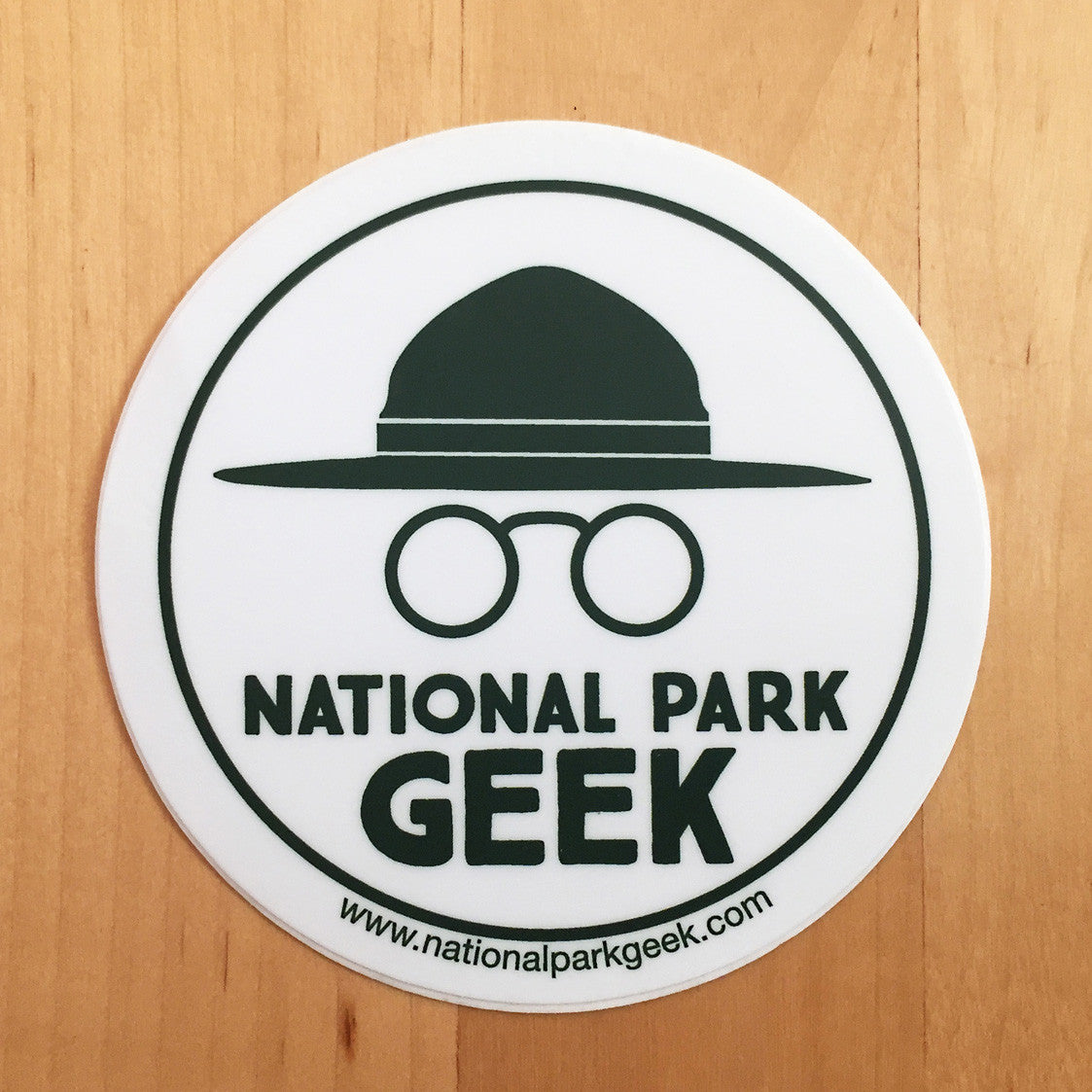 National Park Geek Logo Sticker (includes US shipping, via USPS only)