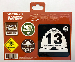 Utah Roadsigns Sticker (includes US shipping via USPS only)
