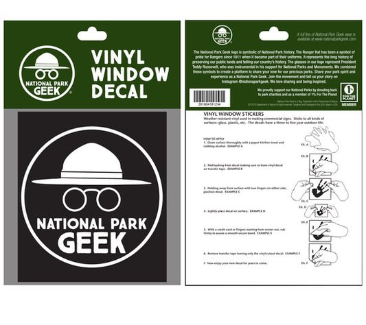 White NPG Logo Vinyl Window Decal