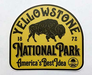 Yellowstone Sticker (includes US shipping via USPS only)