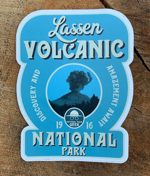 Lassen Volcanic National Park Sticker (includes US shipping, via USPS only)