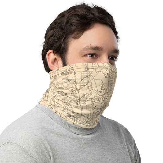 DC Civil War Defenses Map Neck Gaiter
