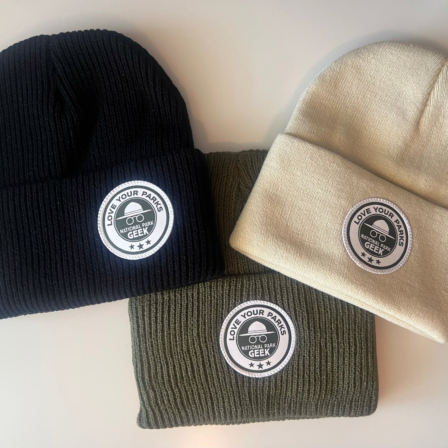 Beanie with "Love Your Parks" Patch | 3-Pack Bundle