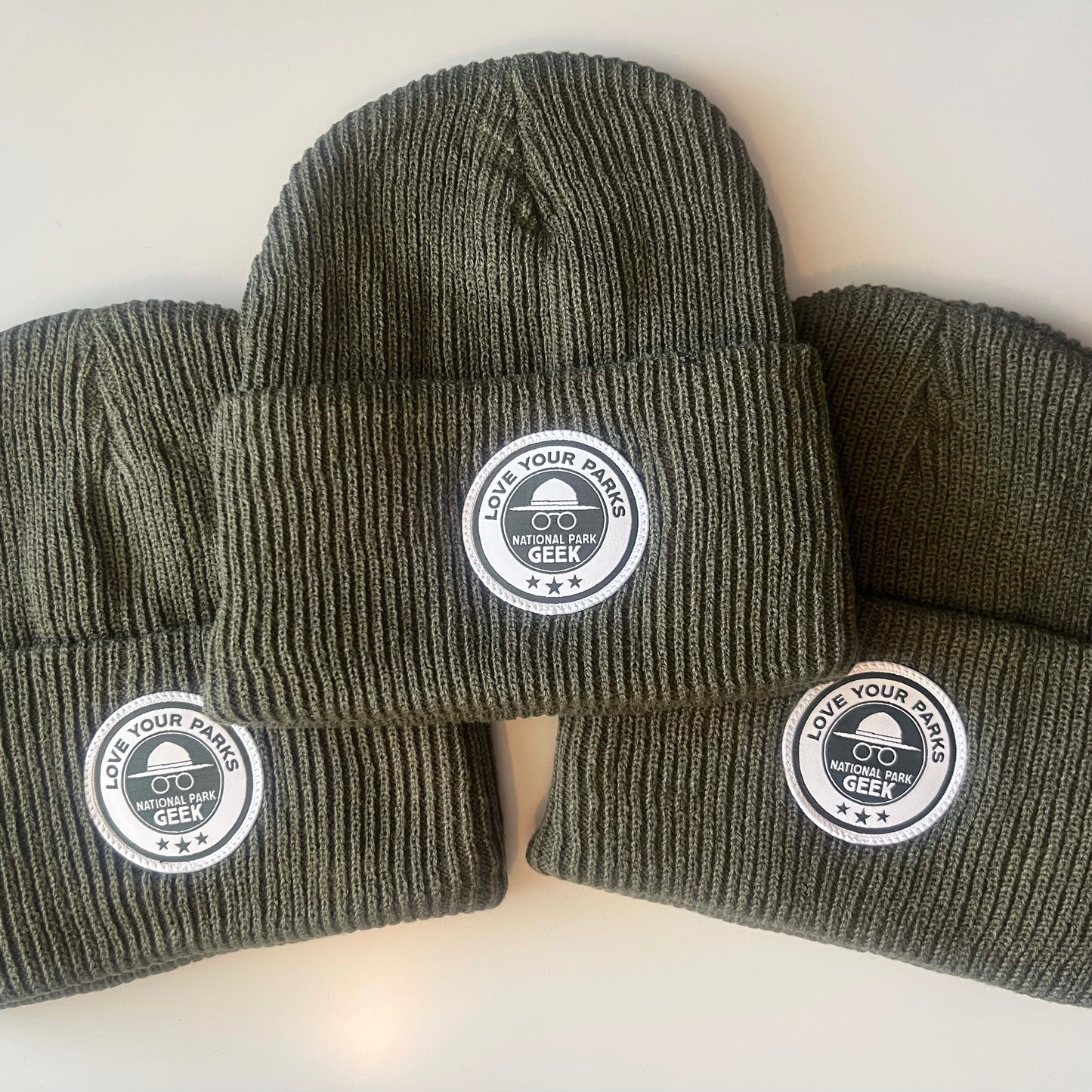 Beanie with "Love Your Parks" Patch | 3-Pack Bundle