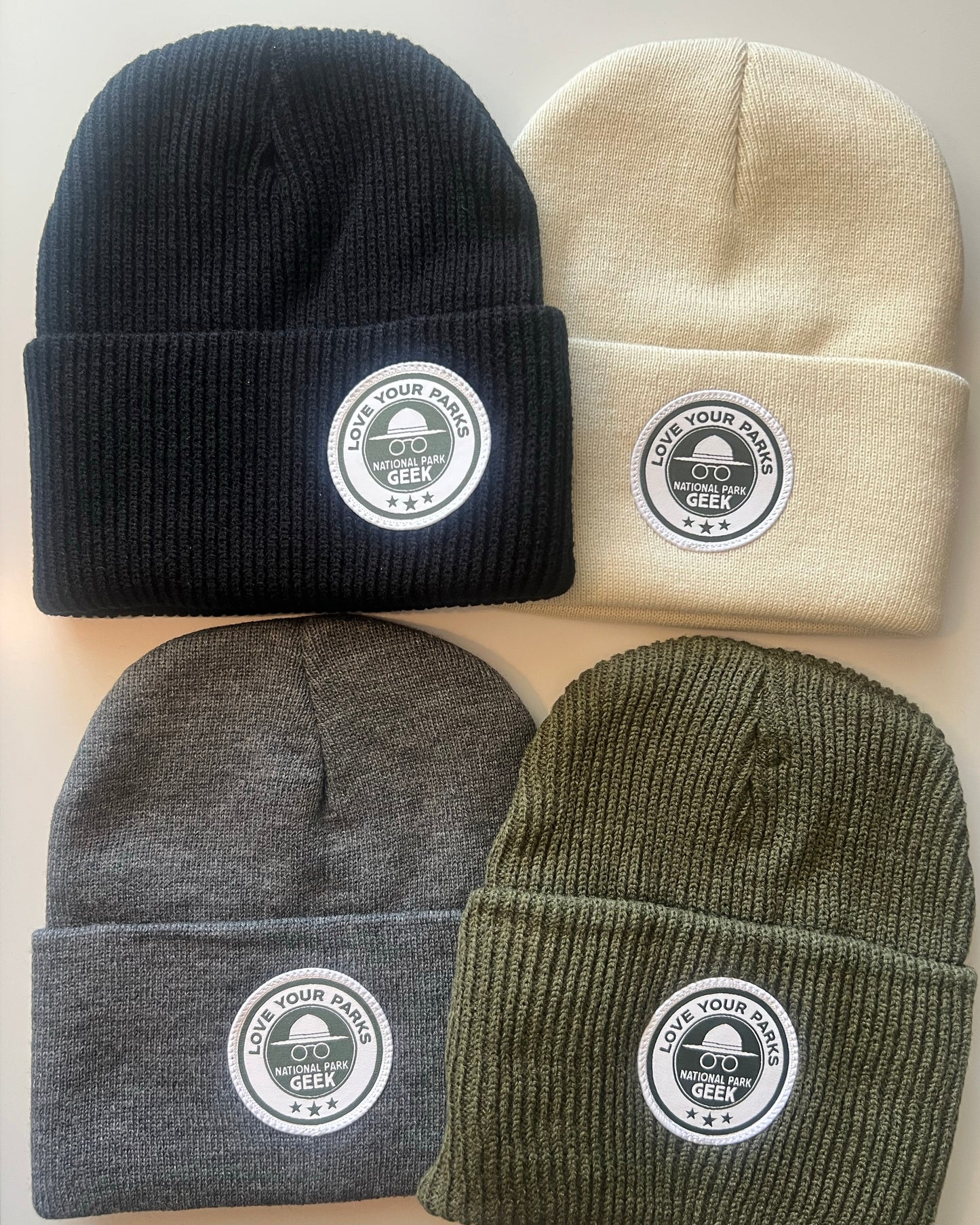 Beanie with "Love Your Parks" Patch | 4-Pack Bundle