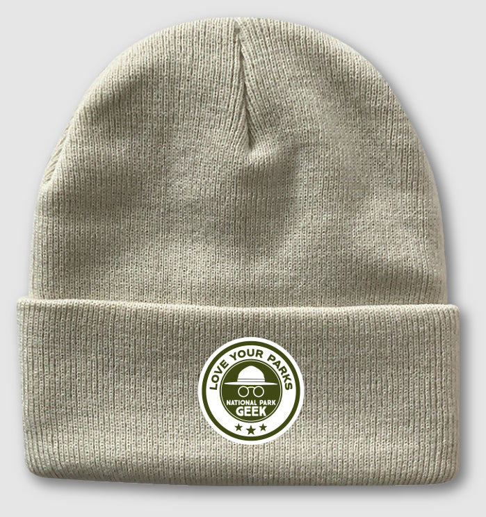 Knit Beanie featuring "Love Your Parks" Patch