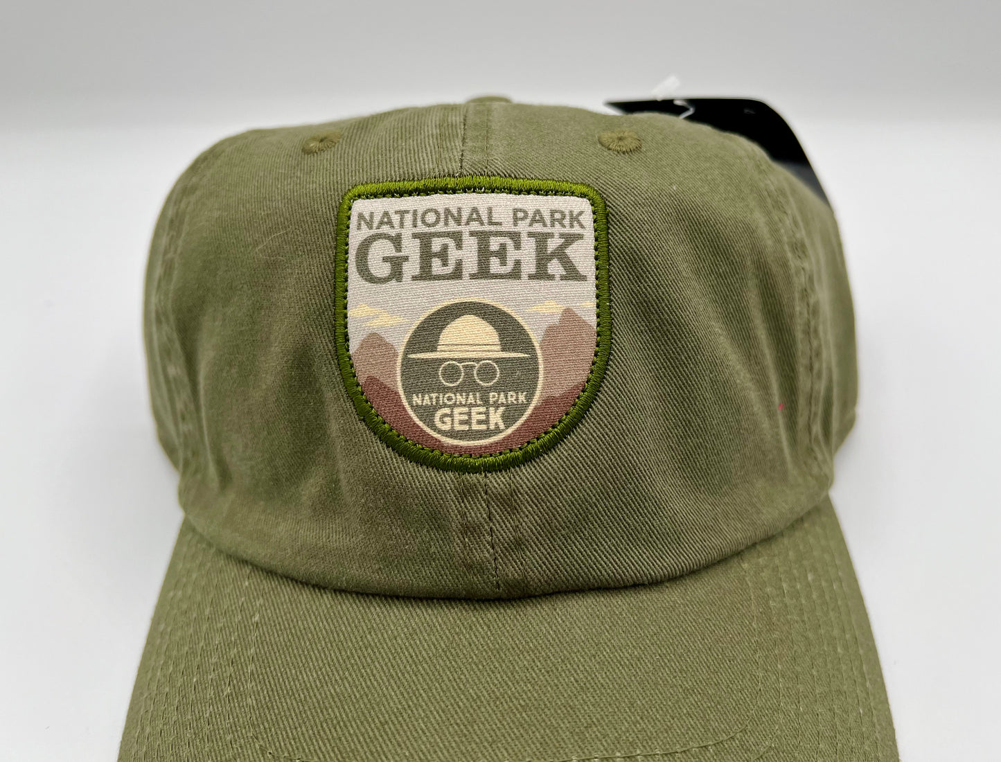 Dad Hat with NPG Shield Patch (Pine Green)