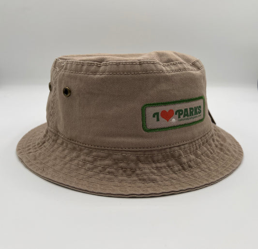 Bucket Hat featuring "I Heart Parks" Patch