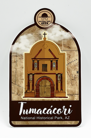 Tumacacori NHP Sticker (includes US shipping, via USPS only)
