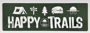 Mini Bumper Sticker 6"x2" - Happy Trails (includes US shipping, via USPS only)