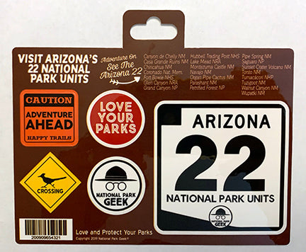 Arizona Road Signs Sticker Sheet
