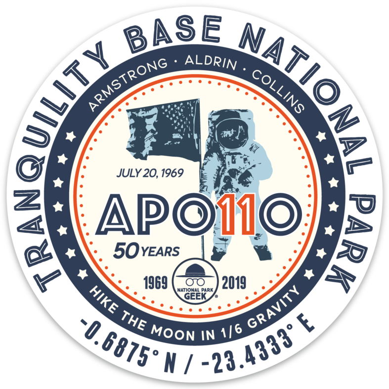 Apollo 11 Tranquility Base NP Sticker