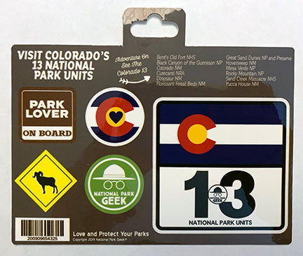Colorado Road Signs Sticker Sheet
