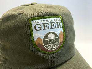 National Park Geek Pine Green Hat (includes US shipping)