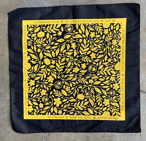 Black & Gold "Enjoy the Moments" Bandana
