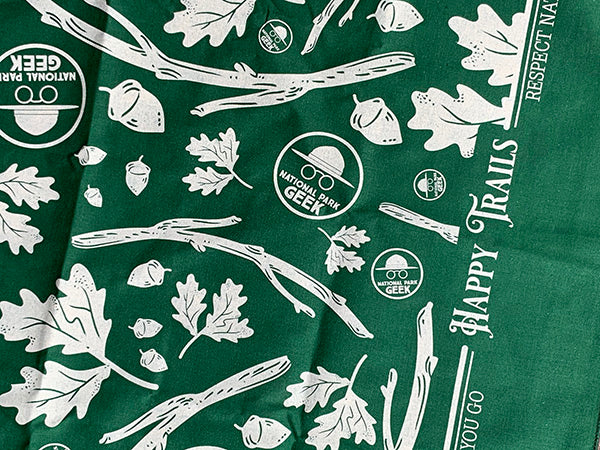 Green "Leave no Trace" Bandana