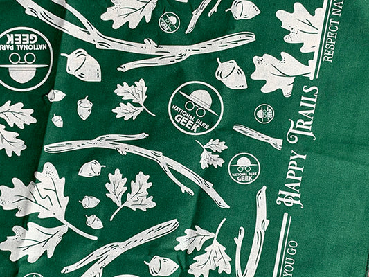 Green "Leave no Trace" Bandana