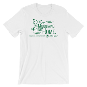 Going to the Mountains T-Shirt - Green Logo