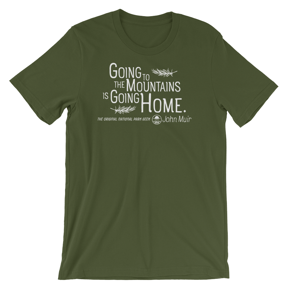 Going To The Mountains T-Shirt - White Logo