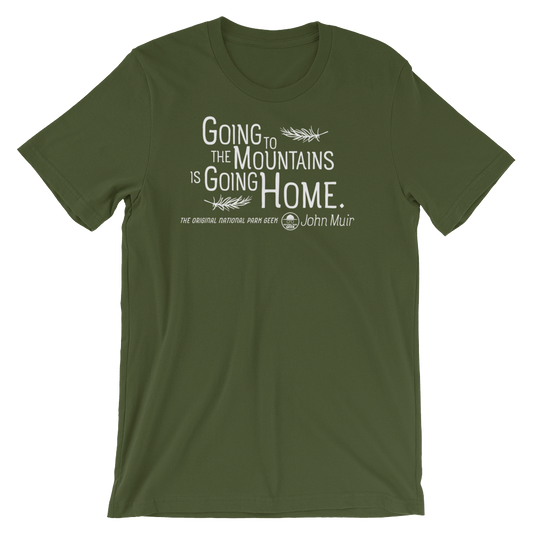 Going To The Mountains T-Shirt - White Logo