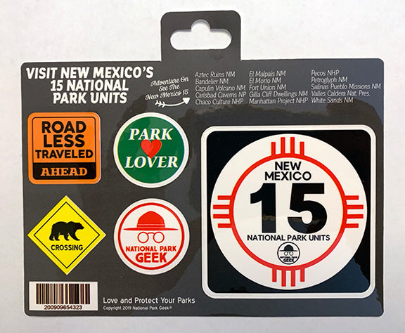 New Mexico Road Signs Sticker Sheet