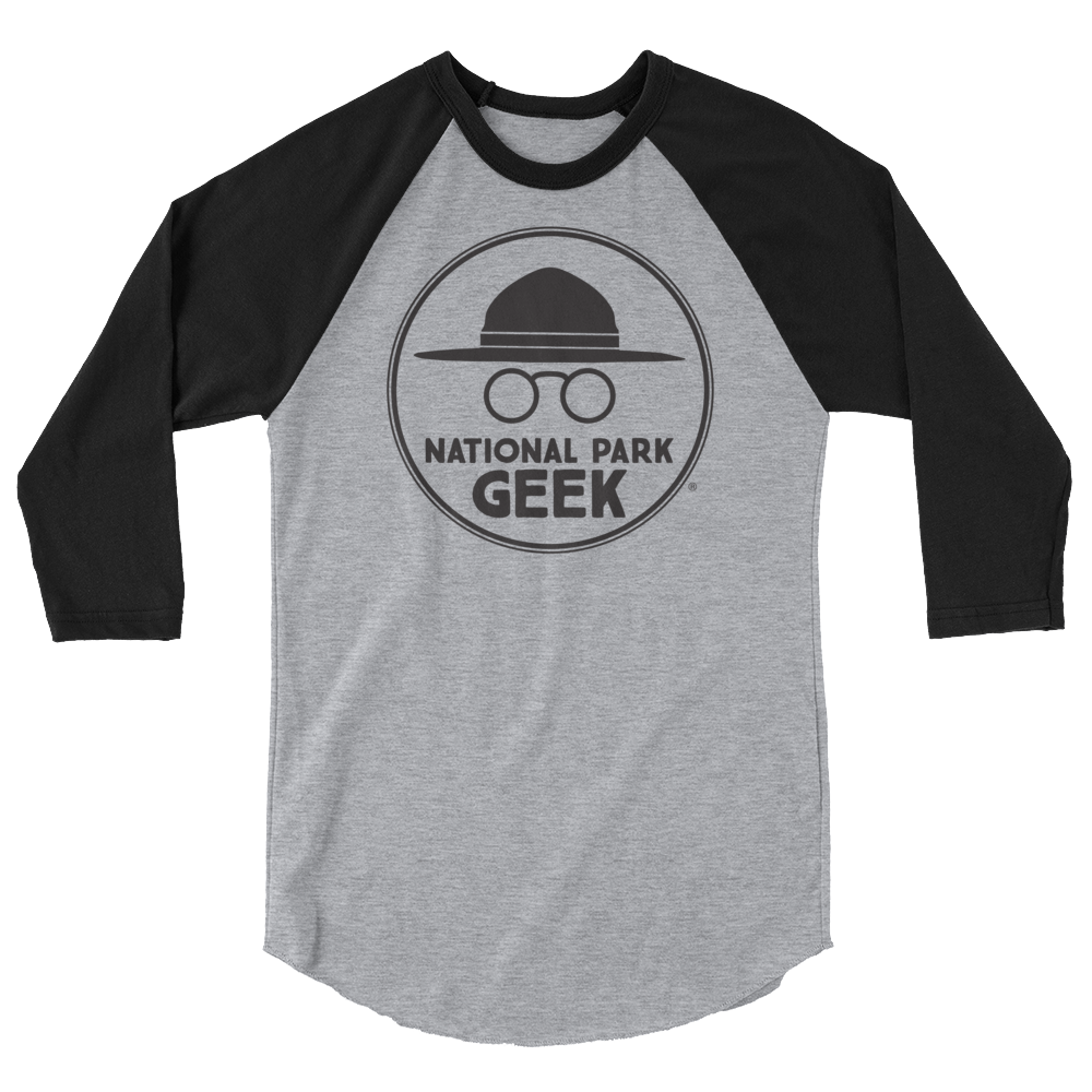 National Park Geek Logo 3/4 Sleeve T-Shirt - Various Colors