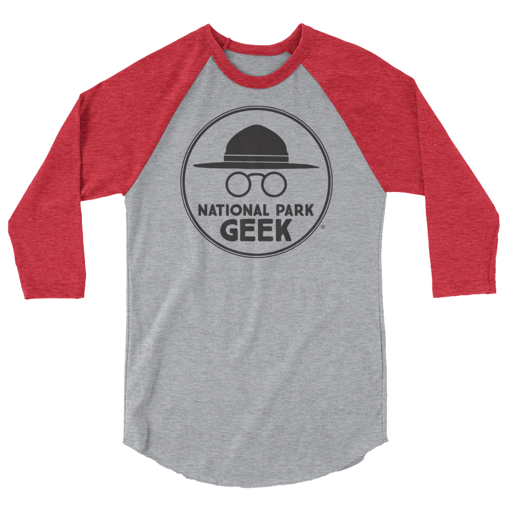 National Park Geek Logo 3/4 Sleeve T-Shirt - Various Colors