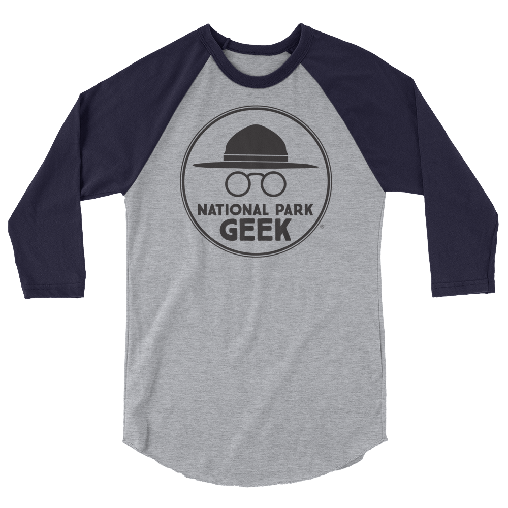 National Park Geek Logo 3/4 Sleeve T-Shirt - Various Colors