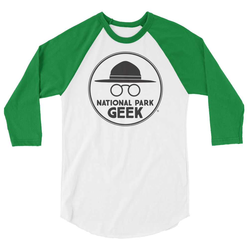 National Park Geek Logo 3/4 Sleeve T-Shirt - Various Colors