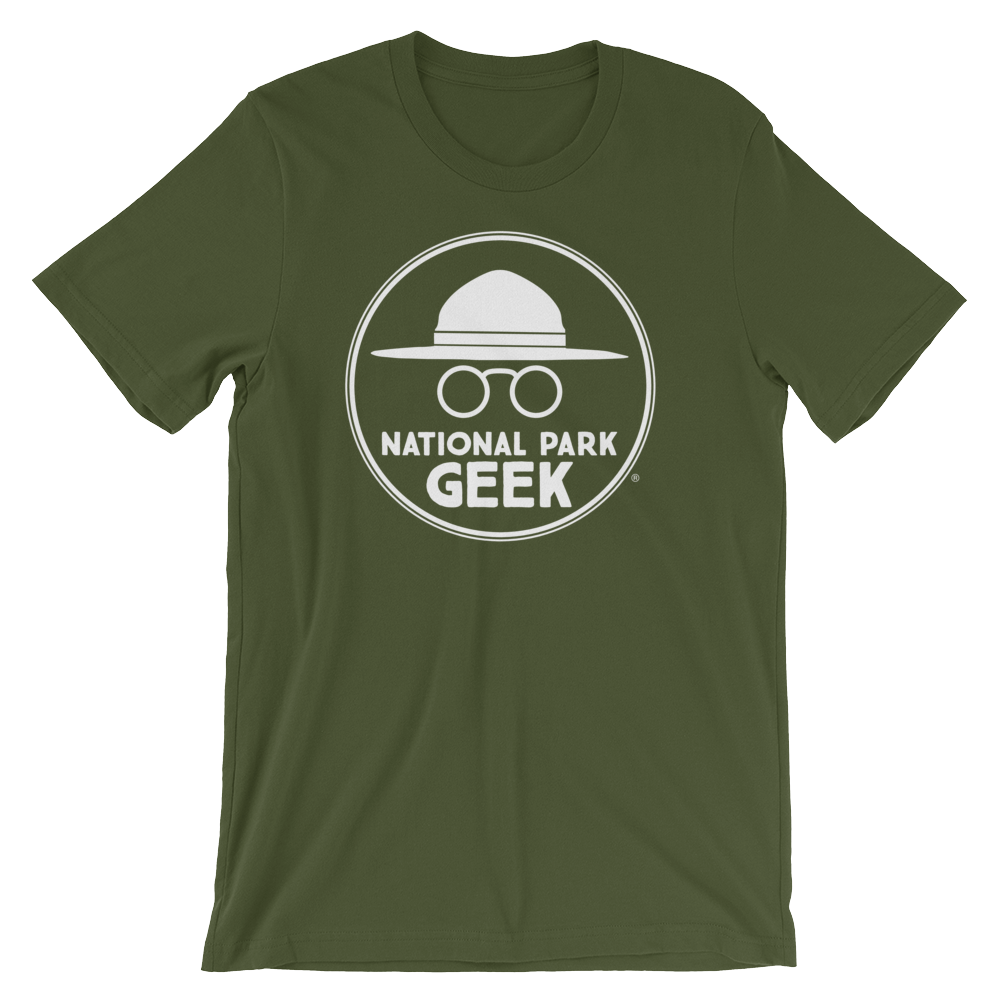 A National Park Geek T-Shirt - White Logo