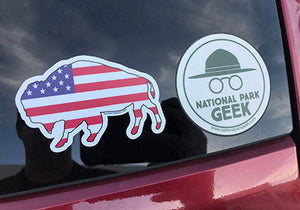 Bison Sticker (includes US shipping, via USPS only)