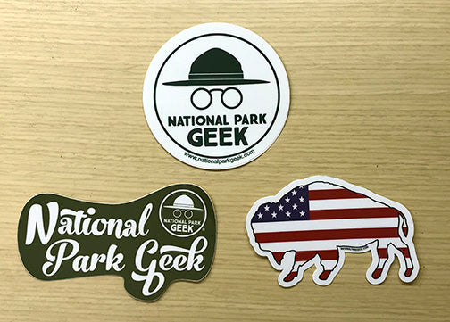 National Park Geek Classic Designs Sticker Pack