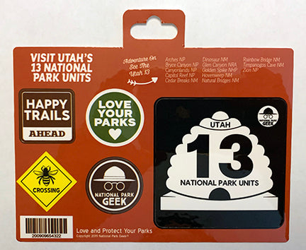 Utah Road Signs Sticker Sheet