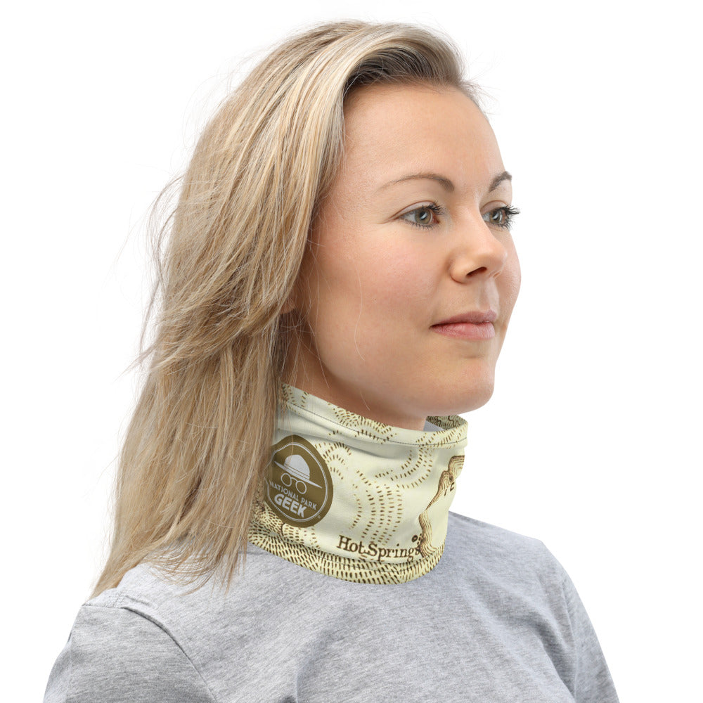 Yellowstone Map Neck Gaiter