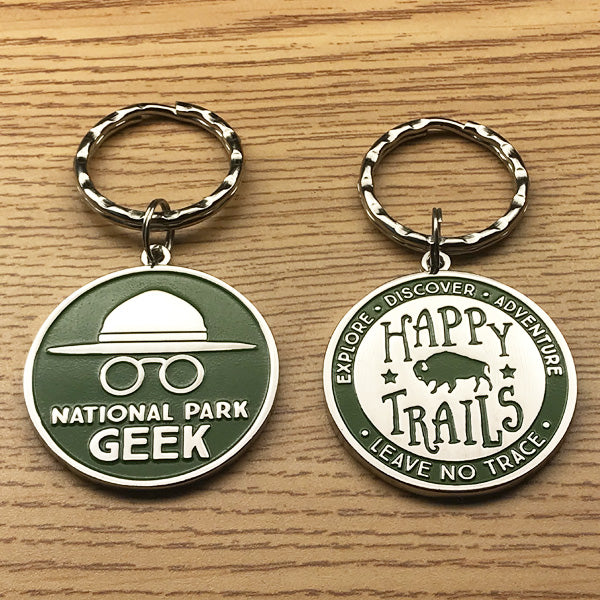 Geek Key Chain National Park Geek two-sided Keychain