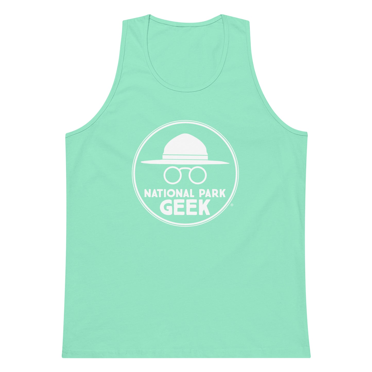 Men’s National Park Geek Tank Top - Various Colors - White Logo